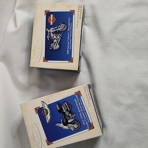 NWT Harley Davidson Hallmark Keepsake Ornament Set